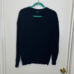 Pink Clover Women's Black V-Neck Sweater